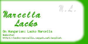 marcella lacko business card